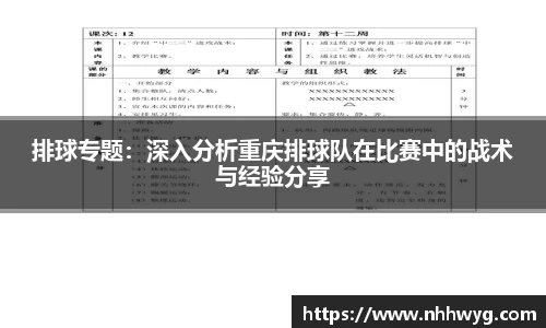 排球专题：深入分析重庆排球队在比赛中的战术与经验分享