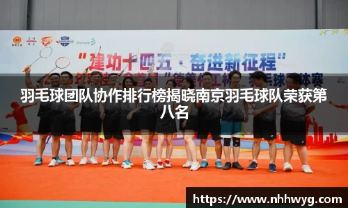 羽毛球团队协作排行榜揭晓南京羽毛球队荣获第八名